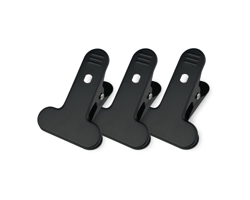 Прищепка металлическая для фотофона, черная, резьба М10, 3 шт