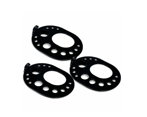 Подставка для аксессуаров парикмахера с креплением на стойку, цвет черный, 3 шт