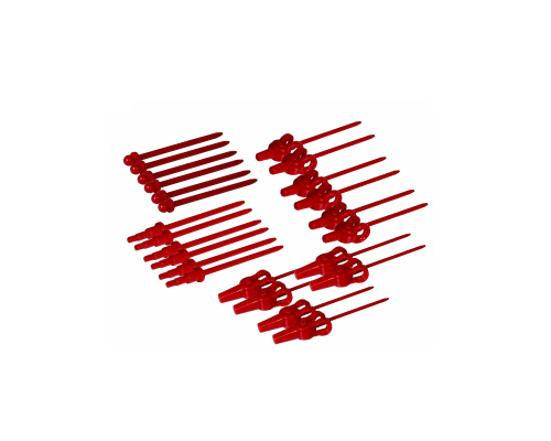 Комплект из 24 красных зажимов держателей деталей для аэрографии