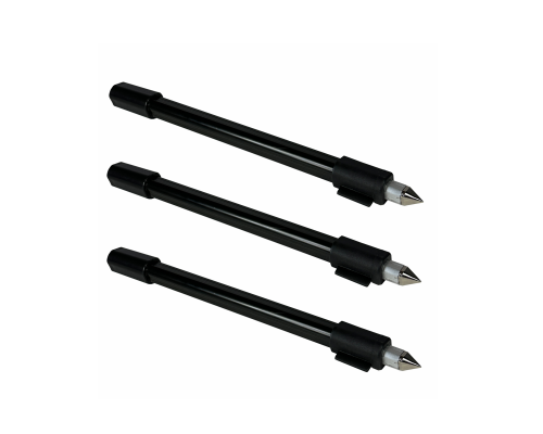 Телескопическая подставка под держатель для удочки, с острым металлическим наконечником, 3 шт