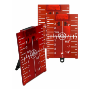 Магнитная мишень для лазерного уровня и нивелира, цвет красный, 3 шт