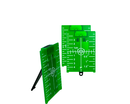 Магнитная мишень для лазерного уровня и нивелира, цвет зеленый, 3 шт