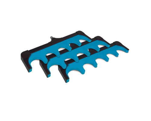 Держатель для удочек, 5 мест, с резьбовым креплением, цвет синий, 3 шт