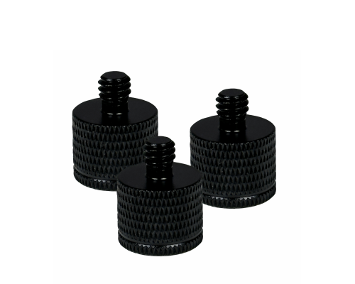 Переходник с 1/4(M) на внутреннюю резьбу М6, черный, 3 шт