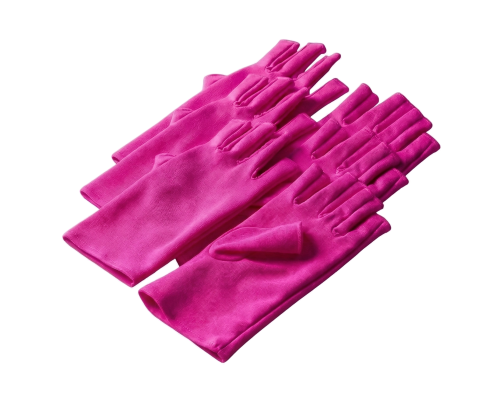 Перчатки для защиты кожи от УФ излучения для маникюра, цвет розовый, 3 пары