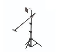 Стойка для микрофона напольная с коротким держателем для телефона
