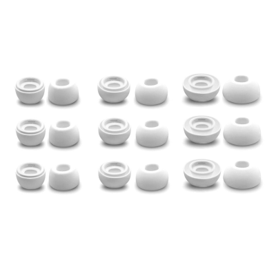 Амбушюры белые для наушников, размер S - 3 пары, M - 3 пары, L - 3 пары