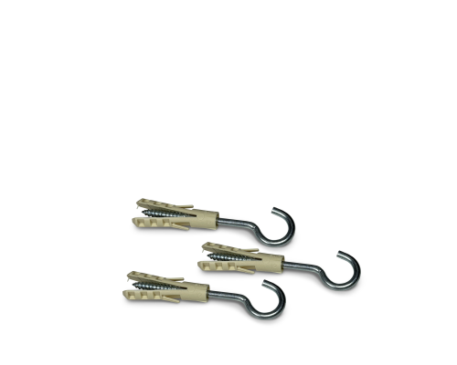 Дюбель с С-образным крючком, 3 шт