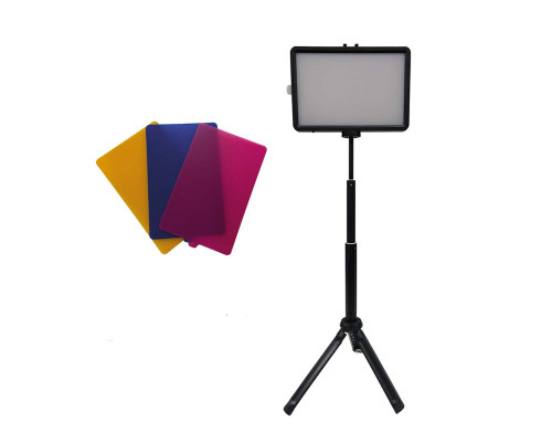 Портативная светодиодная LED панель RAG-1 с настольной треногой и креплением на штатив 1/4"