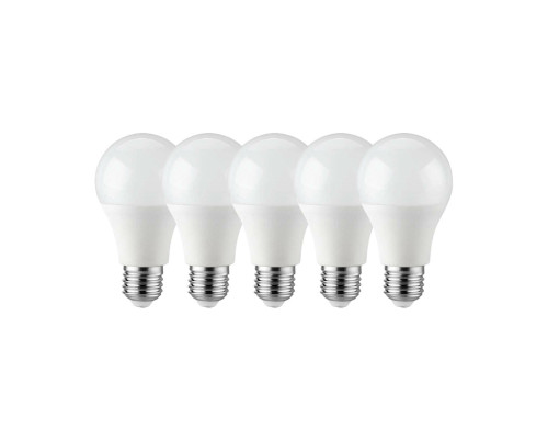 Комплект светодиодных лампочек 4000K, 11Вт, дневной белый свет с цоколем Е27, 5 шт