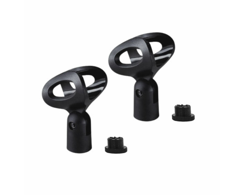 Держатель для ручного микрофона с резьбой крепления 5/8" и переходником на 3/8", в комплекте 2 шт.