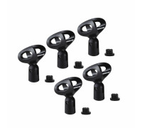 Держатель для ручного микрофона с резьбой крепления 5/8" и переходником на 3/8", в комплекте 5 шт.