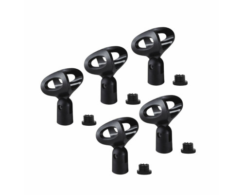 Держатель для ручного микрофона с резьбой крепления 5/8" и переходником на 3/8", в комплекте 5 шт.