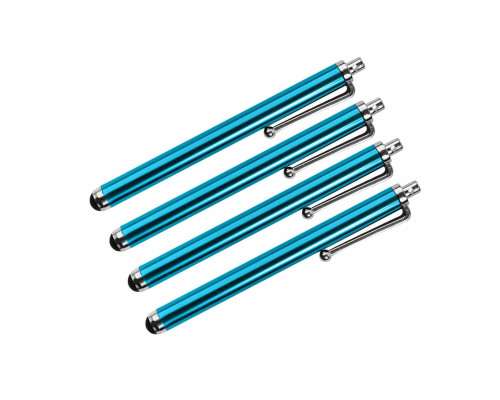 Универсальный стилус для рисования, для телефона, смартфона, планшета, голубой, в комплекте 4 шт.