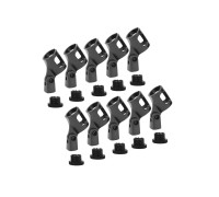 Держатель для ручного микрофона «бочонок» с резьбой крепления 5/8" и переходником на 3/8", в комплекте 10 шт.