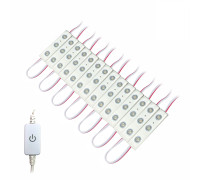 Cветодиодная подсветка SMD-14 с регулировкой яркости, лента из 14 модулей, 42 светодиода