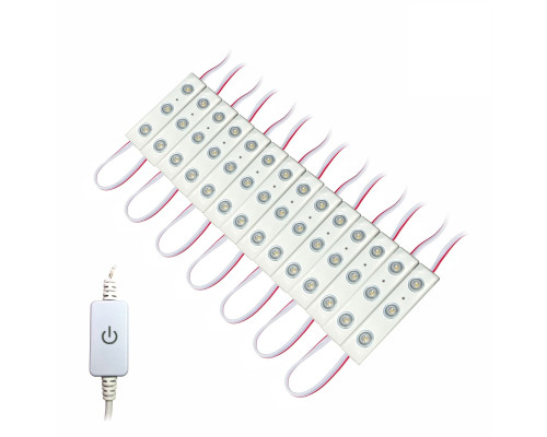 Cветодиодная подсветка SMD-14 с регулировкой яркости, лента из 14 модулей, 42 светодиода