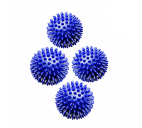 4 мяча массажных синих