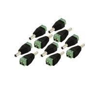 Разъем питания для камер наблюдения DC (папа) с клеммной колодкой PST-DCF02 в комплекте 10 шт.