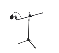 Напольная стойка для микрофона журавль Pro-31 с металлическим держателем паук и поп-фильтром