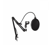 Настольная стойка для микрофона пантограф с поп-фильтром