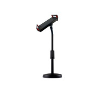 Держатель телефона/планшета до 18 см на настольной стойке с резьбой 1/4" с гибким держателем телефона