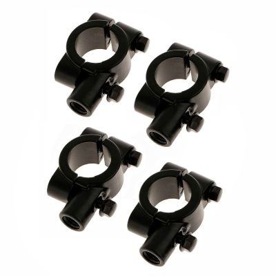 Кронштейн для зеркал мото вело мотоцикла, резьба 8 мм, на руль диаметром 21-24 мм, 4 шт