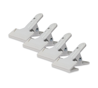 Держатель-прищепка PR1-W для крепления светоотражателя, фотофона, цвет белый, 4 шт