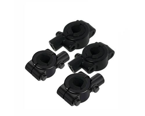 Кронштейн для зеркал мото вело мотоцикла, резьба 8 мм, на руль диаметром 21-24 мм, 4 шт