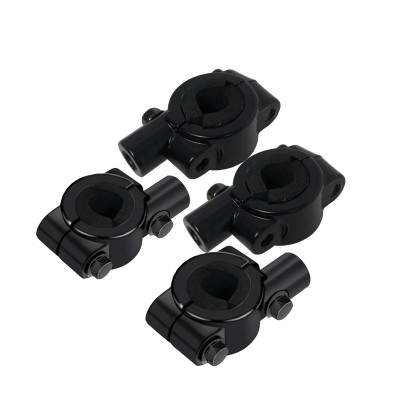 Кронштейн для зеркал мото вело мотоцикла, резьба 10 мм, на руль диаметром 21-24 мм, 4 шт