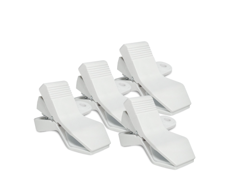 Зажим-прищепка для фотофона, цвет белый, 4 шт