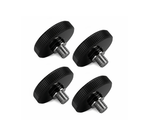 Винт барашек с круглой шляпкой, резьба М6, 4 шт