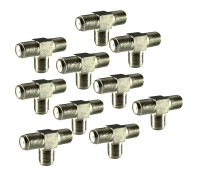 F (мама) - тройник соединитель на 3 гнезда, 10 шт