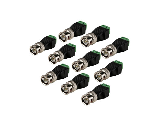 Разъем штекер BNC (папа) с клеммной колодкой, 10 шт