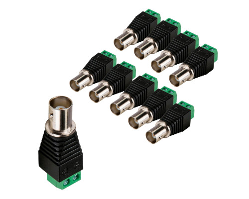 Разъем гнездо BNC (мама) с клеммной колодкой, 10 шт