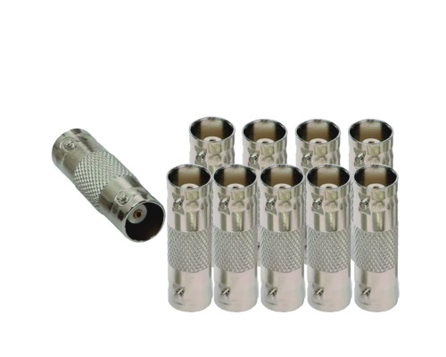 Переходник гнездо BNC (мама) - гнездо BNC (мама), 10 шт