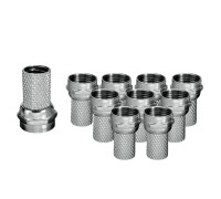 Разъем F (гайка) для монтажа TV провода, 10 шт