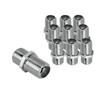 Переходник гнездо F (мама) - гнездо F (мама) "бочка", 10 шт