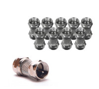 Переходник штекер F (папа) - штекер F (папа), 10 шт