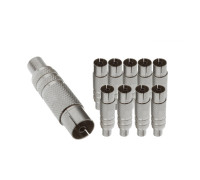 Разъем гнездо TV (мама) под винт с пружиной, 10 шт