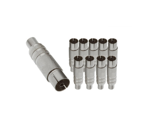 Разъем гнездо TV (мама) под винт с пружиной, 10 шт