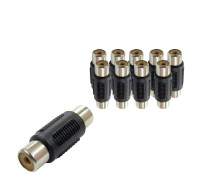 Переходник гнездо RCA (мама) - гнездо RCA (мама), 10 шт