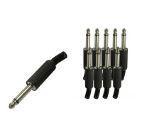 Разъем штекер 6.35 мм моно jack (папа), 10 шт