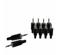 Разъем штекер micro- jack 2.5 мм (папа) моно (2 pin), пластик, 10 шт