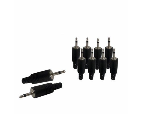 Разъем штекер micro- jack 2.5 мм (папа) моно (2 pin), пластик, 10 шт
