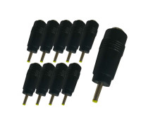 Переходник DC гнездо 5,5/2,5 мм (мама) - штекер 2,5/0,7 мм (папа), 10 шт
