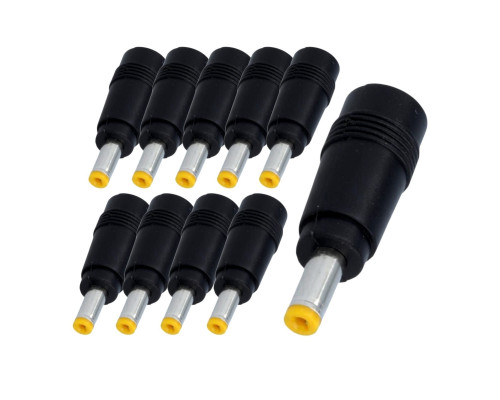 Переходник DC гнездо 5,5/2,5 мм (мама) - штекер 4,8/1,7 мм (папа), 10 шт