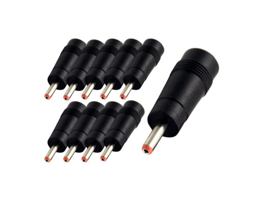 Переходник DC гнездо 5,5/2,5 мм (мама) - штекер 3,5/1,35 мм (папа), 10 шт
