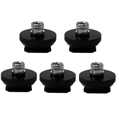 Адаптер под крепление "холодный башмак" с переходником 1/4"(F) - 3/8"(M), 5 шт.