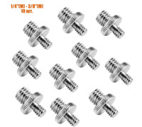 Резьбовой переходник 1/4"(M) - 3/8"(M) для штативов и микрофонных стоек, 10 шт